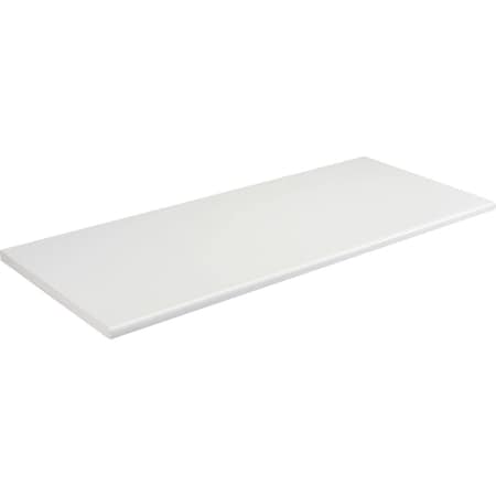 Global Industrial Workbench Top - Plastic Laminate Safety Edge, Light Gray, 60 W x 30 D x 1-5/8 Thick 601364